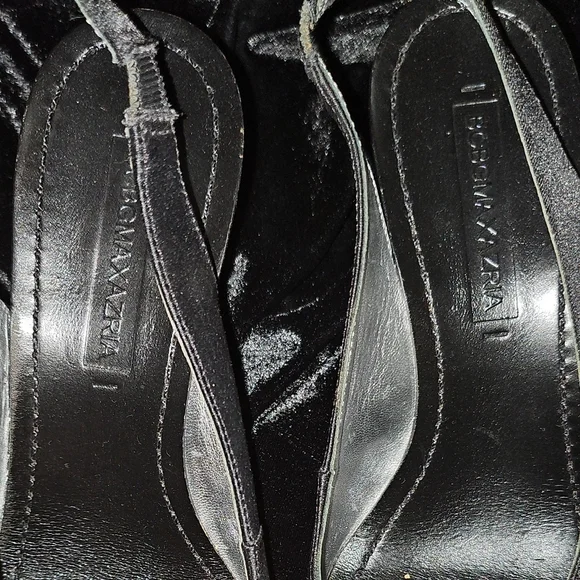 BCBGMaxAzria Black Peep-Toe Heels - Picture 4 of 5